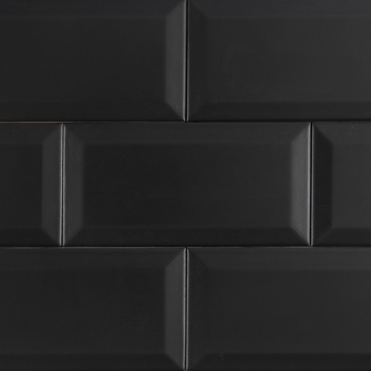 Onda Frontier - Black Matte Glazed Ceramic Tile