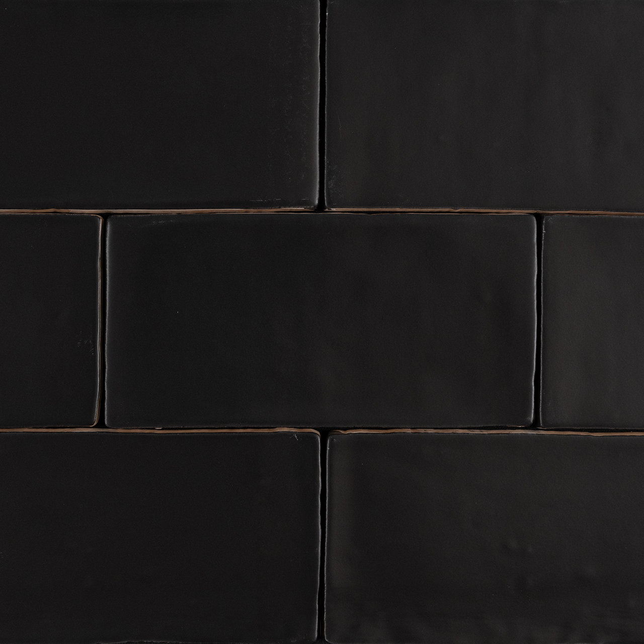 Onda Frontier - Black Matte Glazed Ceramic Tile